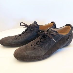 Tod's Suede Lace-up Sneakers, Sz 11, Brown